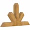 Ekena Millwork Saratoga Rough Sawn Timber Gable Bracket, Western Red Cedar, 60"W x 35"H x 6"D x 6"F, 14/12 Pitch GBW060X35X0606SAR00RWR - alternate 2